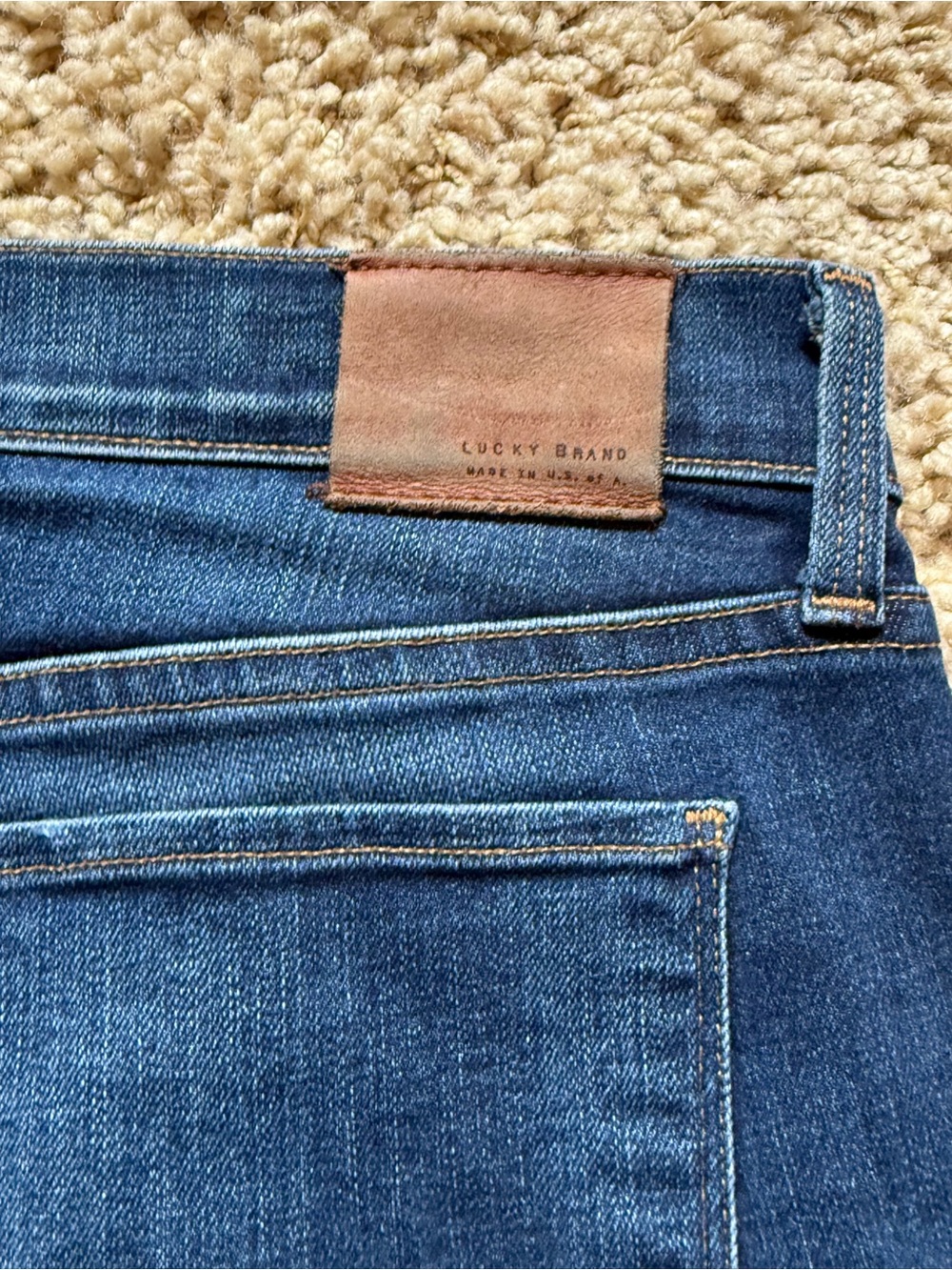 Lucky Brand White Oak Cone Denim Brooke Skinny Ankle Jeans Size 6/28 - Picture 7 of 7